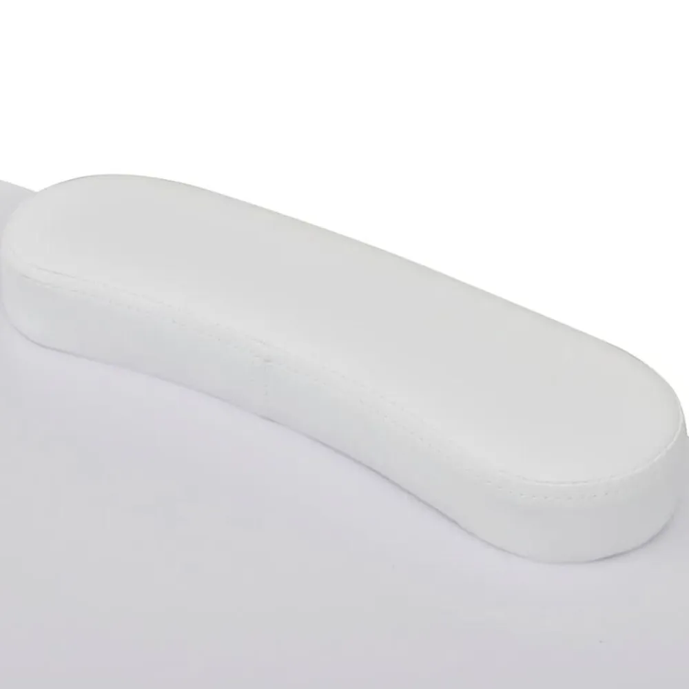 vidaXL Mesa de manicura plegable con ruedas Blanco Discount