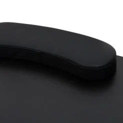 vidaXL Mesa de manicura plegable con ruedas negra Negro Discount