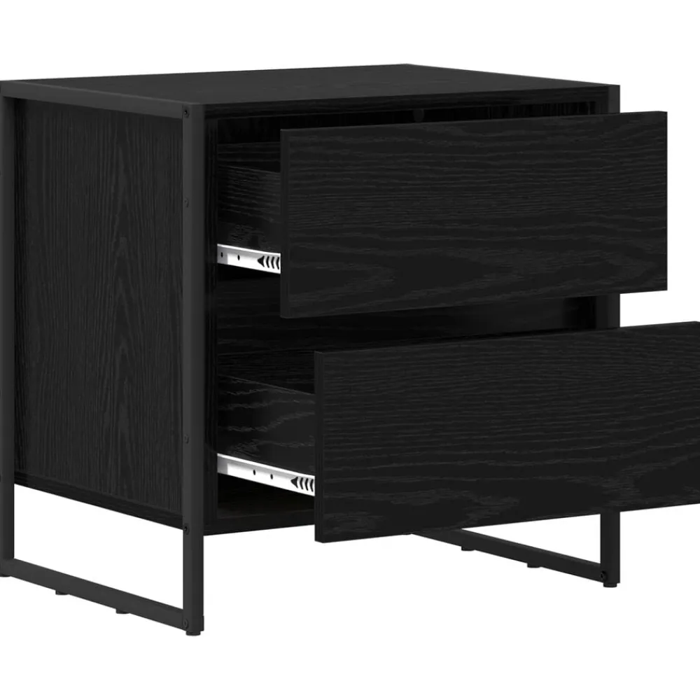 vidaXL Mesas-Mesa de Noche con cajón 50 x 39.5 x 50 cm