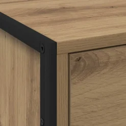 vidaXL Mesa de Noche con cajón Roble Artesanal 50 x 39.5 x 50 cm Roble artisan Clearance