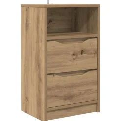 vidaXL Mesa de Noche con cajón Roble artesanal 40 x 30 x 467 cm Roble artisan Best