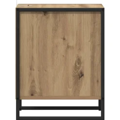 vidaXL Mesa de Noche con cajón Roble Artesanal 39,5 x 30 x 50 cm Roble artisan Sale