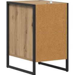 vidaXL Mesa de Noche con cajón Roble Artesanal 39,5 x 30 x 50 cm Roble artisan Sale