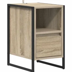 vidaXL Mesas-Mesa de Noche Sonoma 39,5 x 30 x 50 cm Madera contrachapada