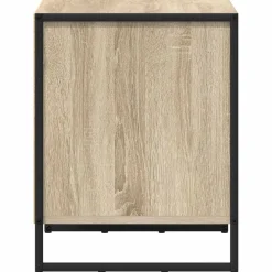 vidaXL Mesa de Noche Sonoma 50 x 39.5 x 50 cm Madera contrachapada Roble Sonoma New