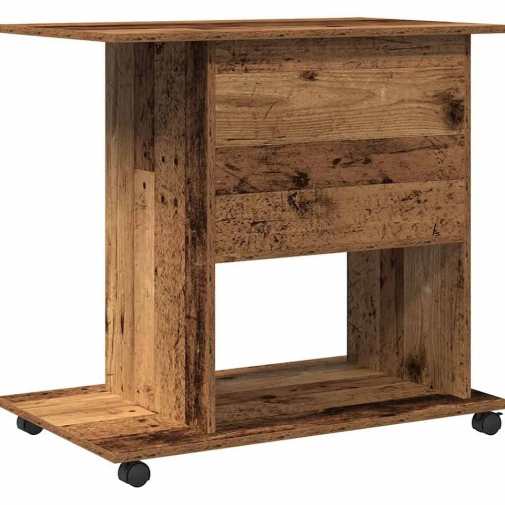 vidaXL Mobiliario De Oficina-Mesa de ordenador madera contrachapada madera vieja 80x50x75 cm