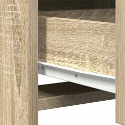 vidaXL Mesa de tocador Marrón 78.5 x 41 x 135 cm Madera contrachapada Roble Sonoma Best