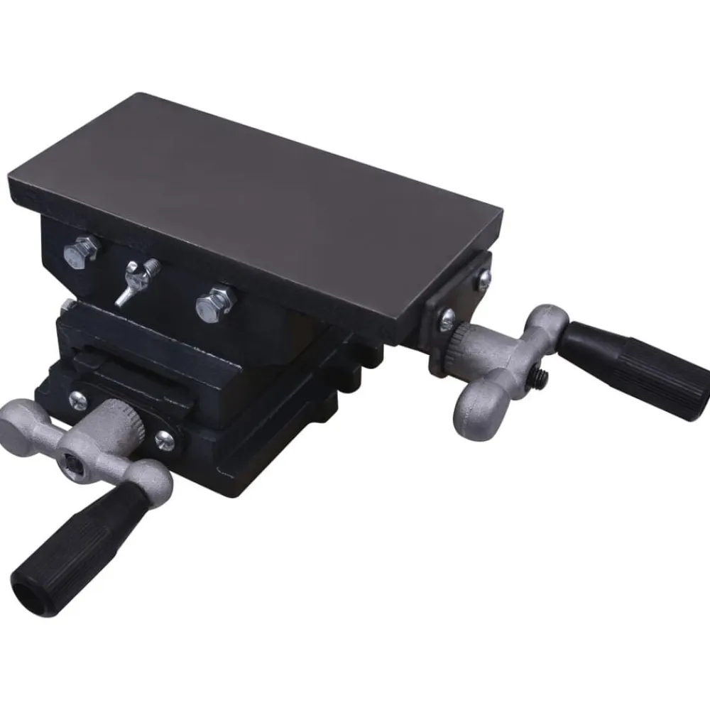 vidaXL Mesa de tornillo de banco manual carro transversal Online