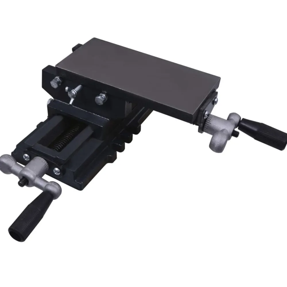 vidaXL Mesa de tornillo de banco manual carro transversal Online