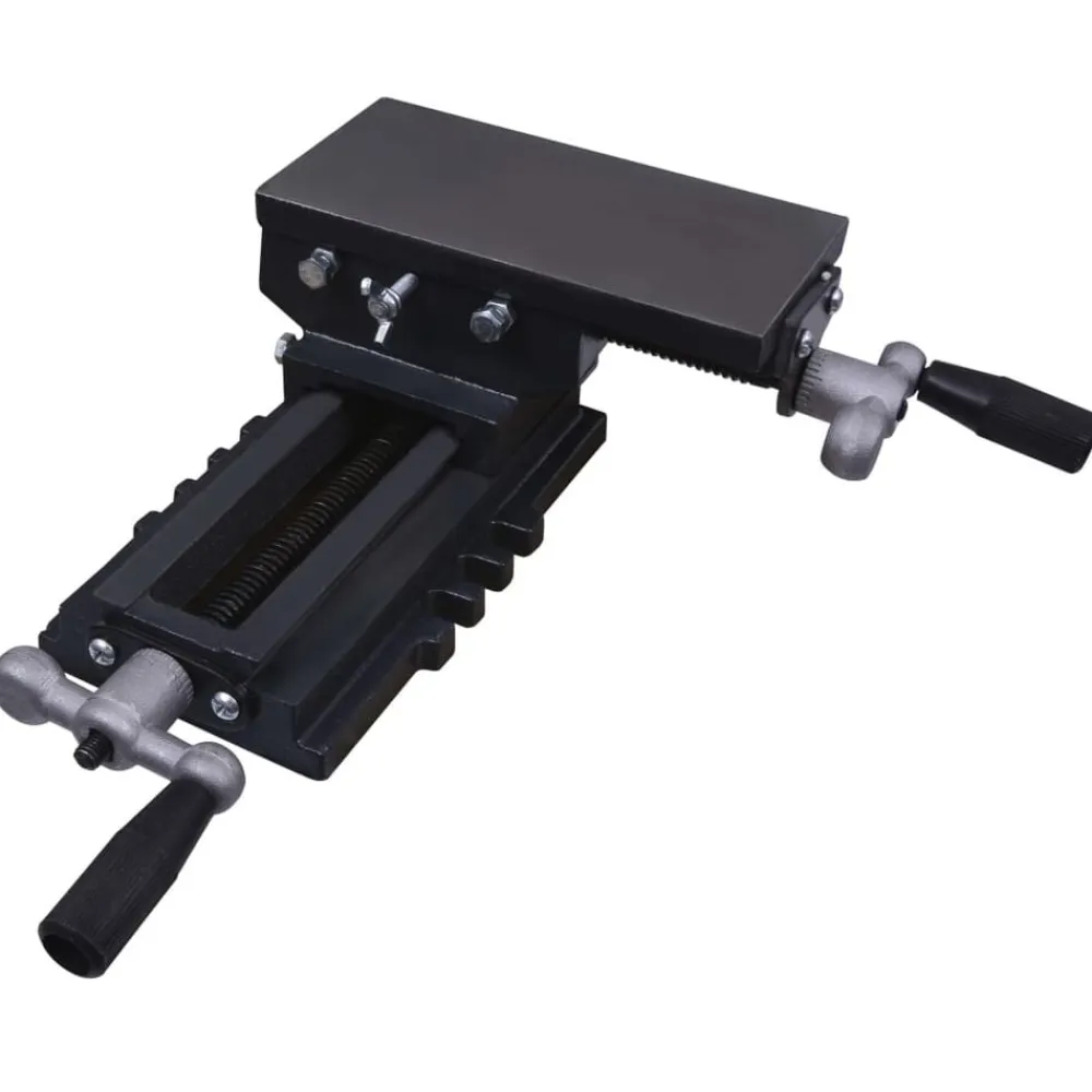 vidaXL Mesa de tornillo de banco manual carro transversal Online