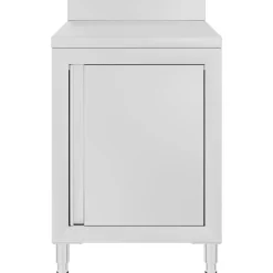 vidaXL Restauración-Mesa de trabajo comercial mueble acero inoxidable 60x60x96 cm