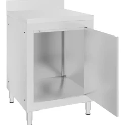 vidaXL Restauración-Mesa de trabajo comercial mueble acero inoxidable 60x60x96 cm