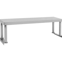 vidaXL Restauración-Mesa de trabajo de cocina con estante acero inox 120x60x120cm