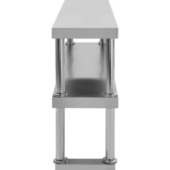 vidaXL Mesa de trabajo de cocina con estante acero inox 120x60x150 cm Outlet