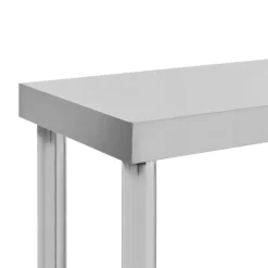 vidaXL Mesa de trabajo de cocina con estante acero inox 120x60x150 cm Discount