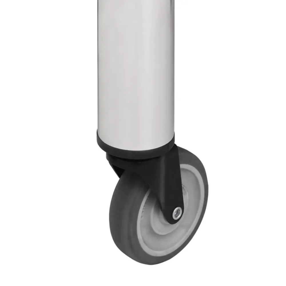 vidaXL Mesa de trabajo para cocina con ruedas acero inox 60x30x85 cm Online