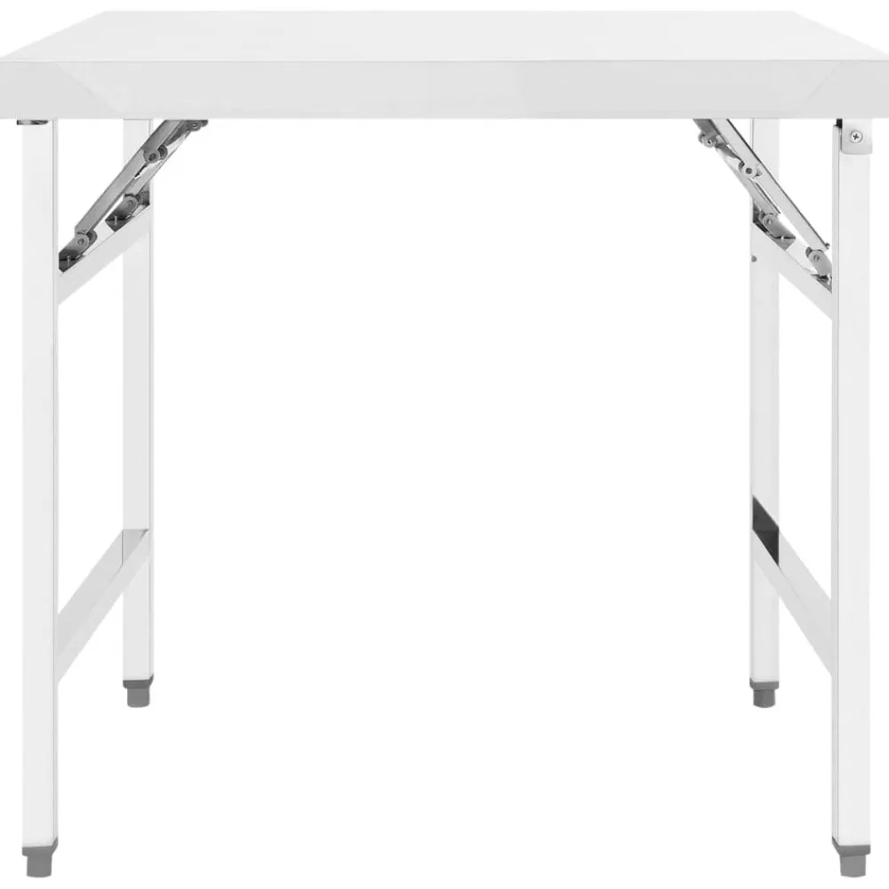 vidaXL Mesa de trabajo plegable para cocina acero 85x60x80 cm Outlet