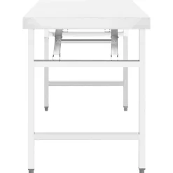 vidaXL Mesa de trabajo plegable para cocina acero 85x60x80 cm Outlet