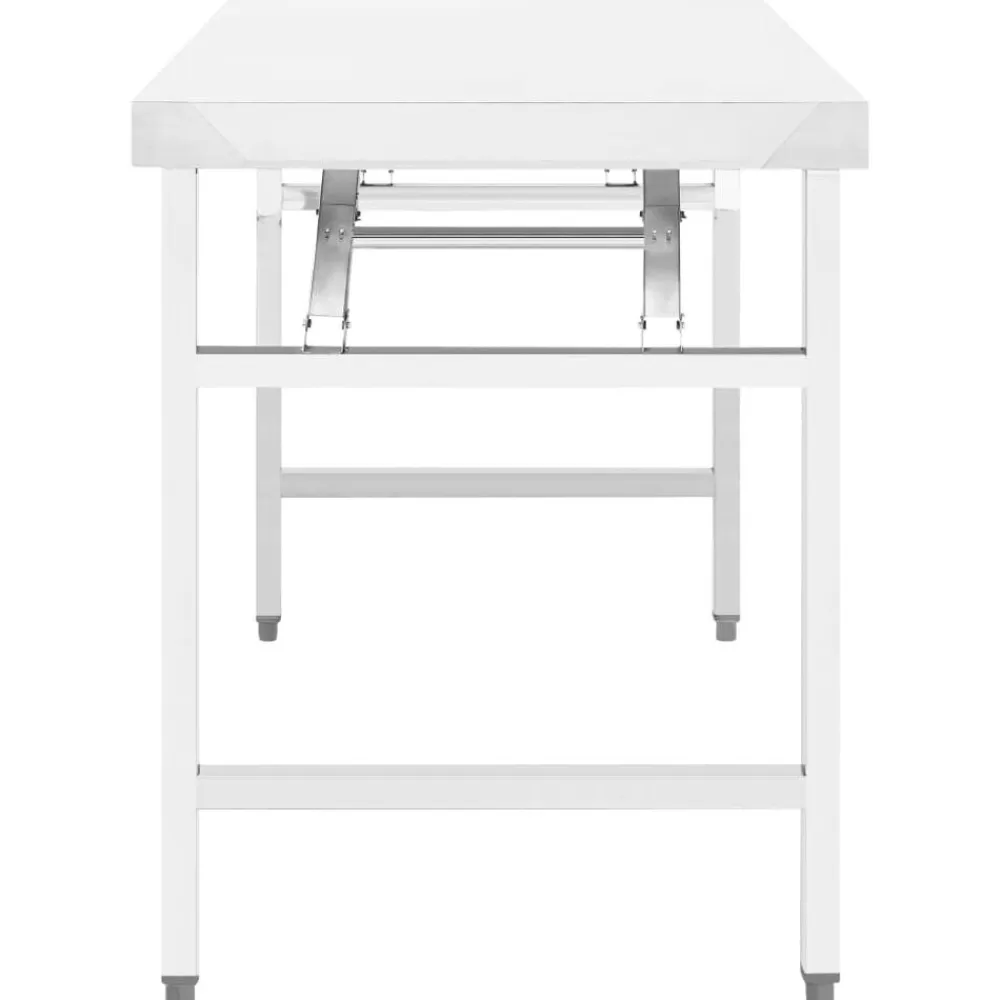 vidaXL Mesa de trabajo plegable para cocina acero 85x60x80 cm Outlet