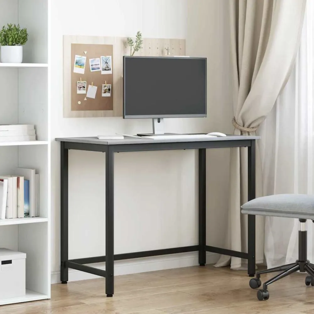 vidaXL Mobiliario De Oficina-Mesa 80 x 50 x 76,5 cm Madera Ingenierizada y Acero