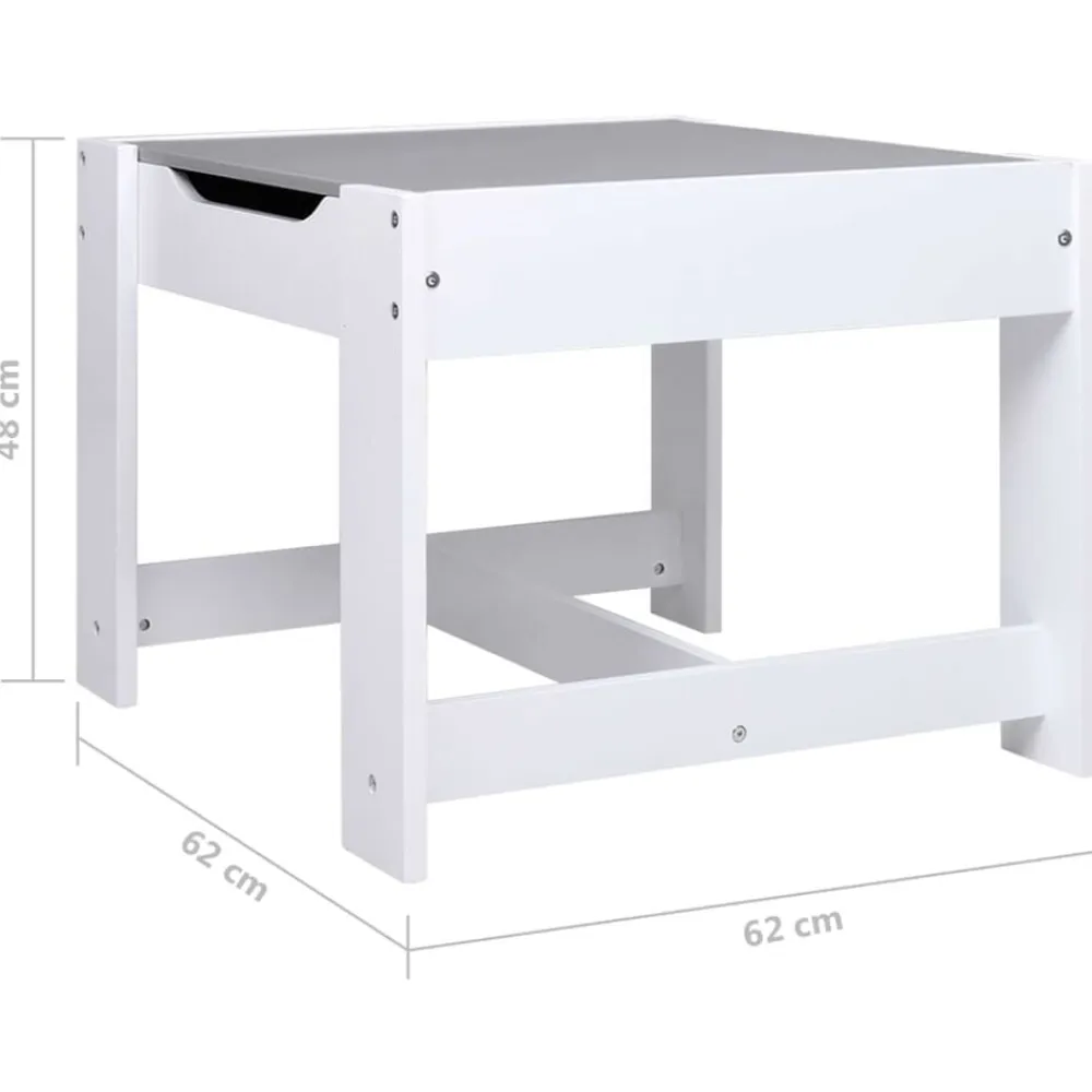 Niños vidaXL Mobiliario Para Bebés Y Niños Pequeños-Mesa infantil con 2 sillas MDF
