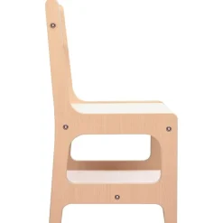 vidaXL Mesa infantil con 2 sillas MDF Marrón New