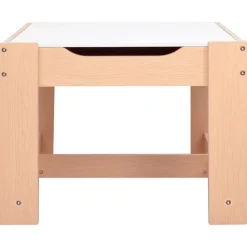 vidaXL Mesa infantil con 2 sillas MDF Marrón New