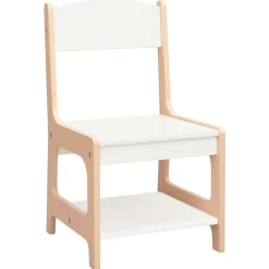 vidaXL Mesa infantil con 2 sillas MDF Marrón New