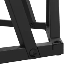 vidaXL Mesa lateral 2 pcs Madera Ingenierizada y Acero Gris sonoma New