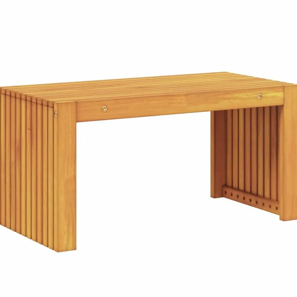 vidaXL Mesa lateral Aceite Natural 70 x 35 x 35 cm