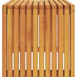 vidaXL Mesa lateral Aceite Natural 70 x 35 x 35 cm