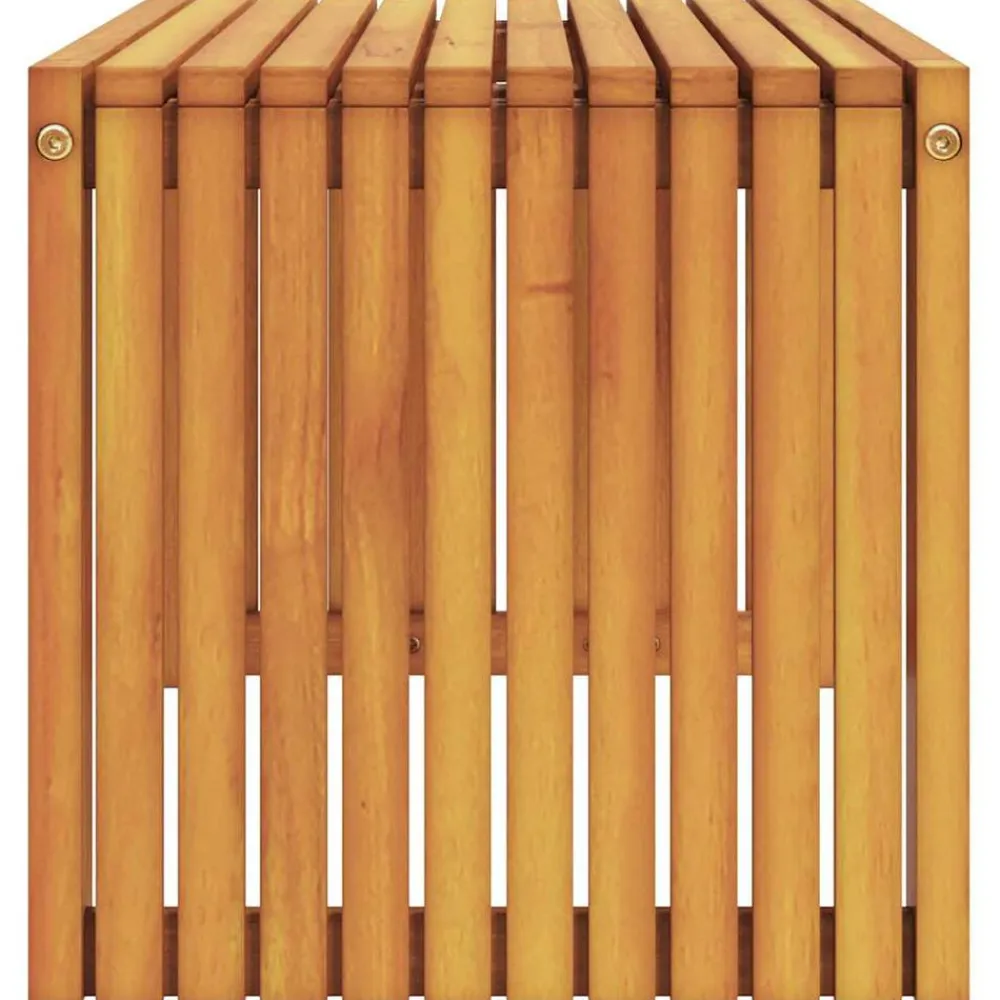vidaXL Mesa lateral Aceite Natural 70 x 35 x 35 cm