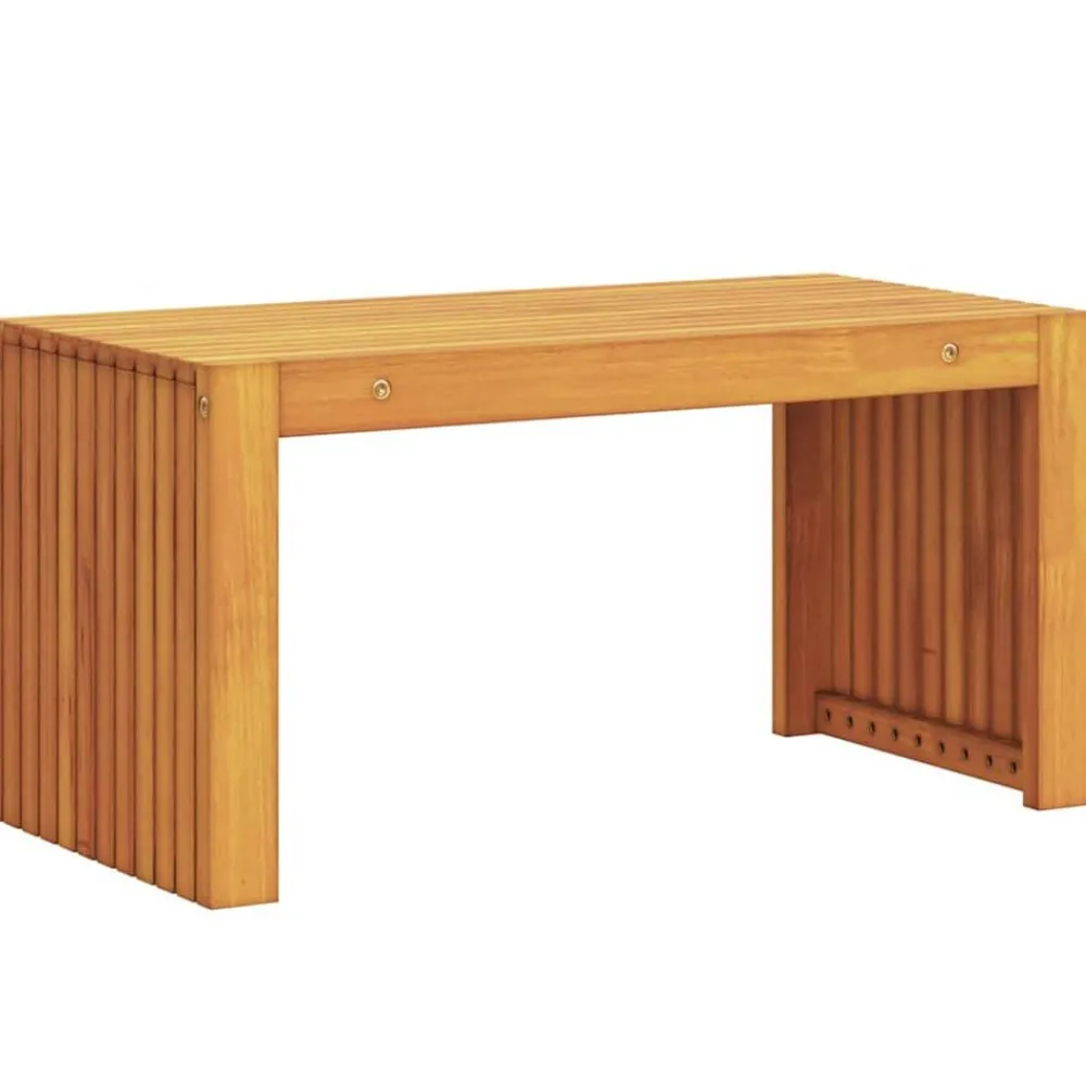 vidaXL Mesa lateral Aceite Natural 70 x 35 x 35 cm