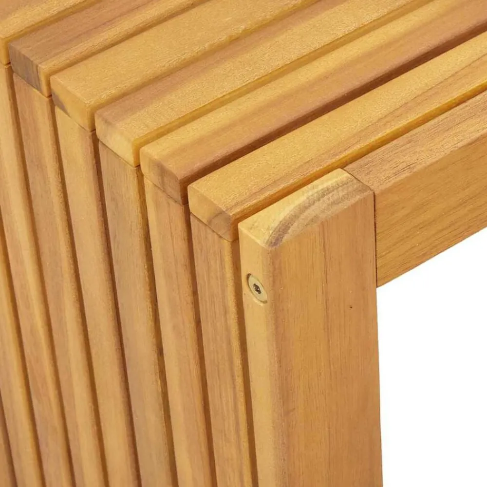 vidaXL Mesa lateral Aceite Natural 70 x 35 x 35 cm