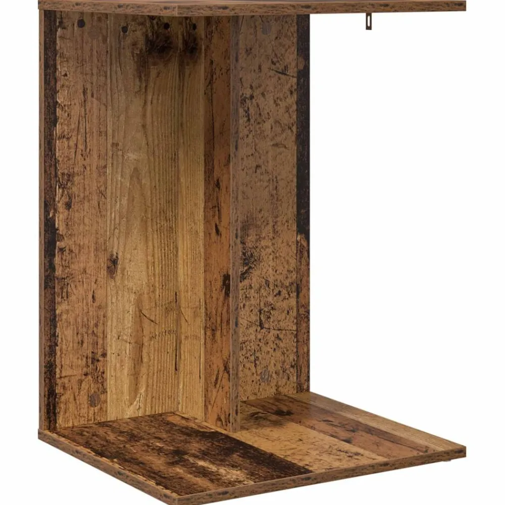 vidaXL Mesa lateral Madera vieja 45 x 40 x 62,5 cm Madera envejecida