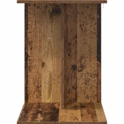 vidaXL Mesa lateral Madera vieja 45 x 40 x 62,5 cm Madera envejecida