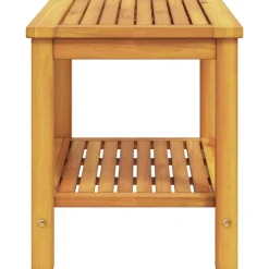 vidaXL Mesa lateral Marrón 70 x 40 x 45 cm Madera de Acacia Sólida Marrón Outlet