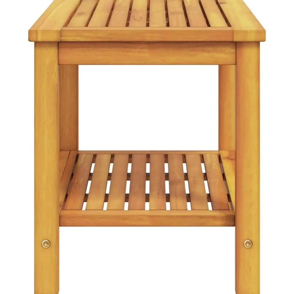 vidaXL Mesa lateral Marrón 70 x 40 x 45 cm Madera de Acacia Sólida Marrón Outlet