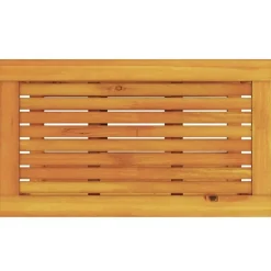 vidaXL Mesa lateral Marrón 70 x 40 x 45 cm Madera de Acacia Sólida Marrón Outlet