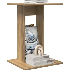 vidaXL Mesas-Mesa lateral Roble artesanal 45 x 40 x 62,5 cm