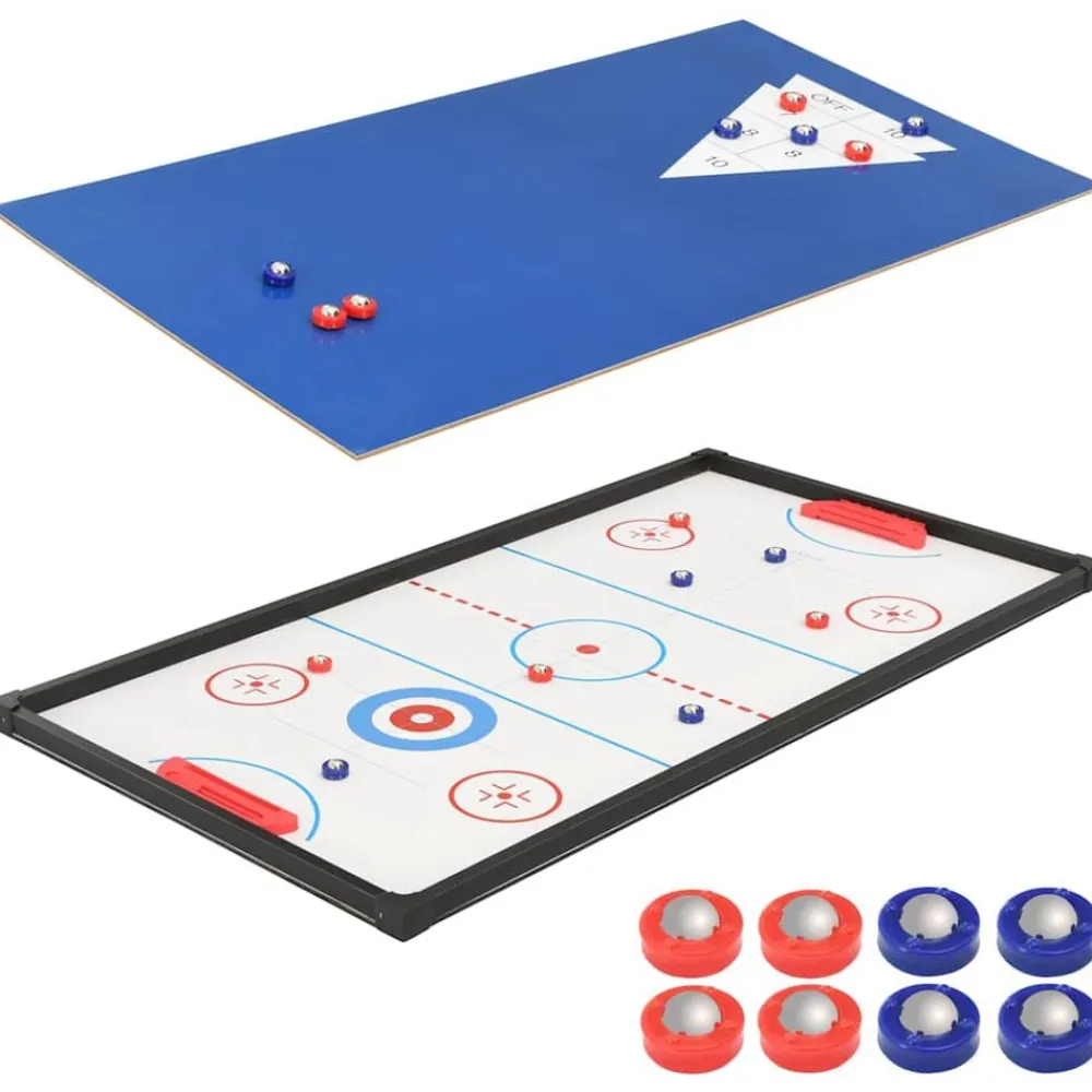 vidaXL Juegos De Interior-Mesa multijuegos 15 en 1 color arce 121x61x82 cm