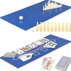 vidaXL Juegos De Interior-Mesa multijuegos 15 en 1 color arce 121x61x82 cm