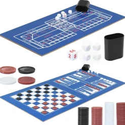 vidaXL Juegos De Interior-Mesa multijuegos 15 en 1 color arce 121x61x82 cm