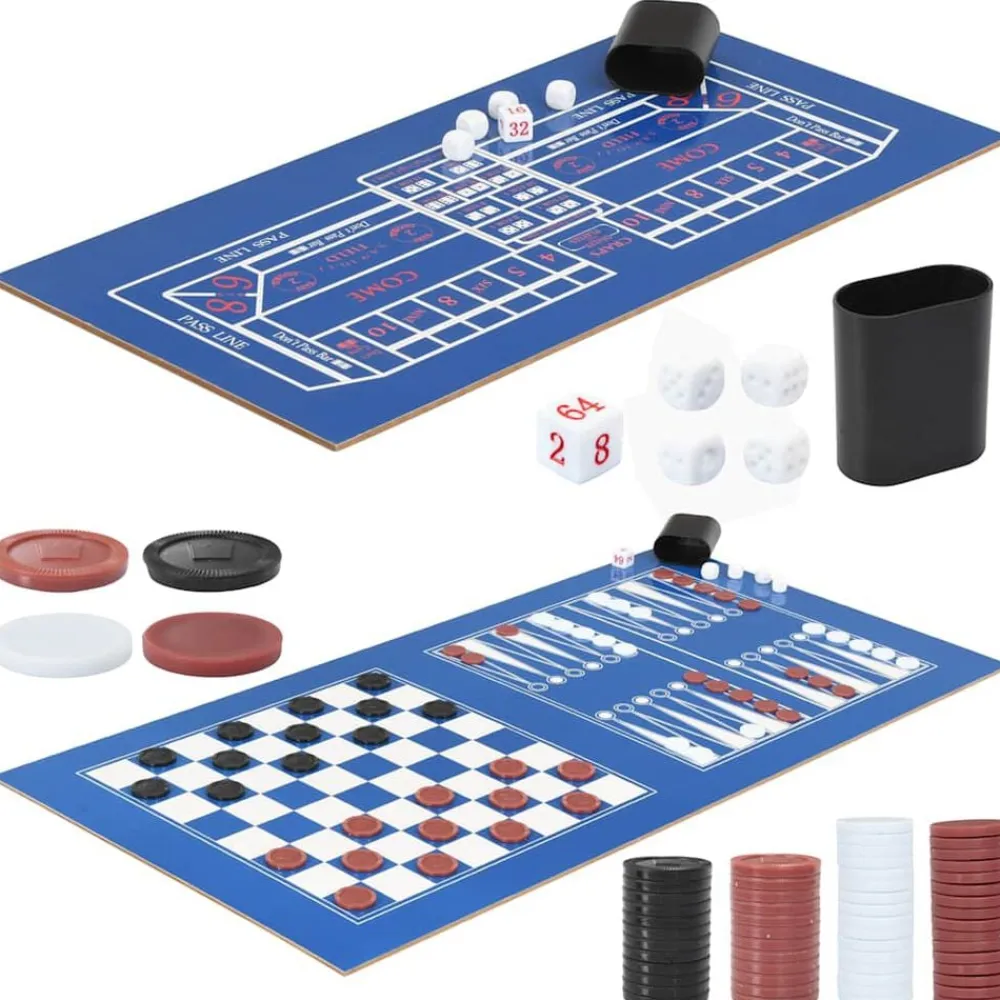 vidaXL Juegos De Interior-Mesa multijuegos 15 en 1 121x61x82 cm