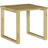 vidaXL Muebles De Jardín-Mesa Natural 40 x 40 x 36 cm Madera de pino impregnada