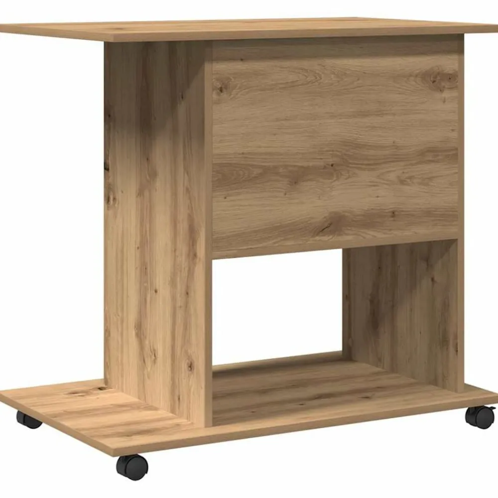 vidaXL Mesa ordenador madera contrachapada roble artesanal 80x50x75cm Roble artisan Hot