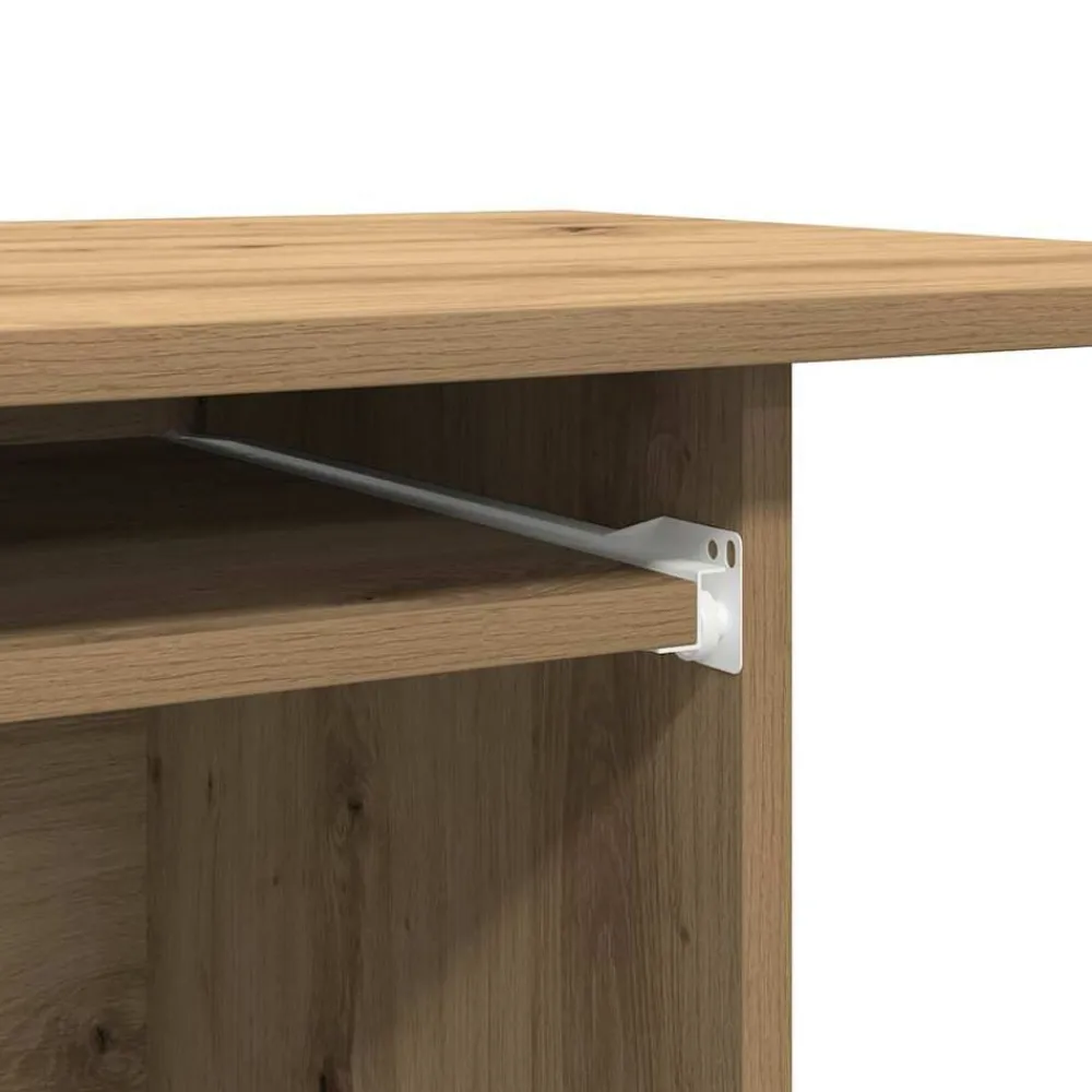 vidaXL Mesa ordenador madera contrachapada roble artesanal 80x50x75cm Roble artisan Hot