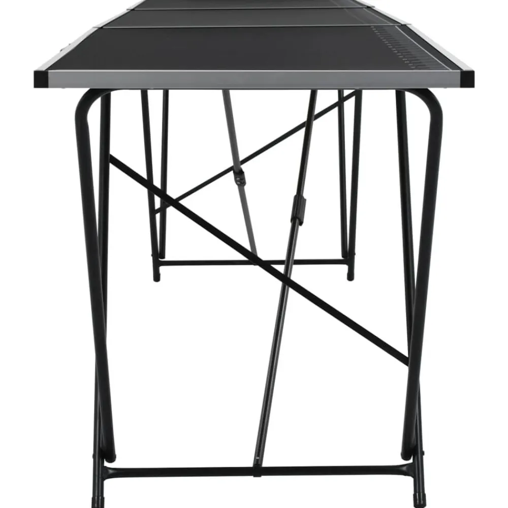 vidaXL Mesa para empapelar plegable de MDF y aluminio 300x60x78 cm