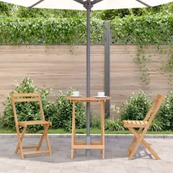 vidaXL Mesa plegable de jardín de madera maciza de acacia 60x75 cm Sale