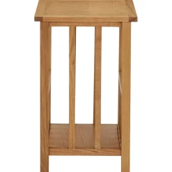 vidaXL Mesa revistero madera maciza de roble 45x35x55 cm Online